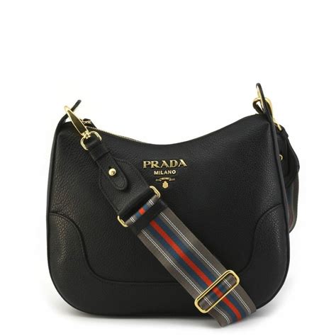 Prada Vitello Phenix Leather Crossbody Bag on SALE 